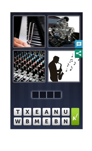 Let's Test Your Knowledge in Four Pics one Word