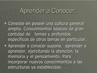 4 pilares de la educacion