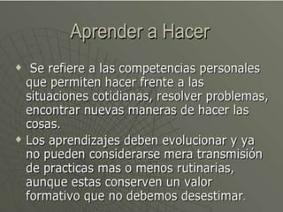 4 pilares de la educacion