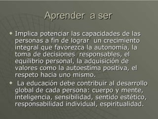 4 pilares de la educacion