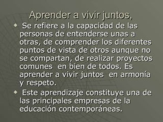 4 pilares de la educacion