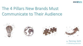 The 4 Pillars New Brands Must
Communicate to Their Audience
By: Tanmay Seth
Jr. Marketing Executive
 