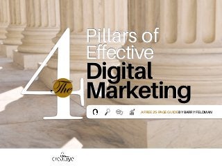 4
 
Pillars of
Effective
Digital
MarketingThe
AFREE25-PAGEGUIDEBYBARRYFELDMAN
 