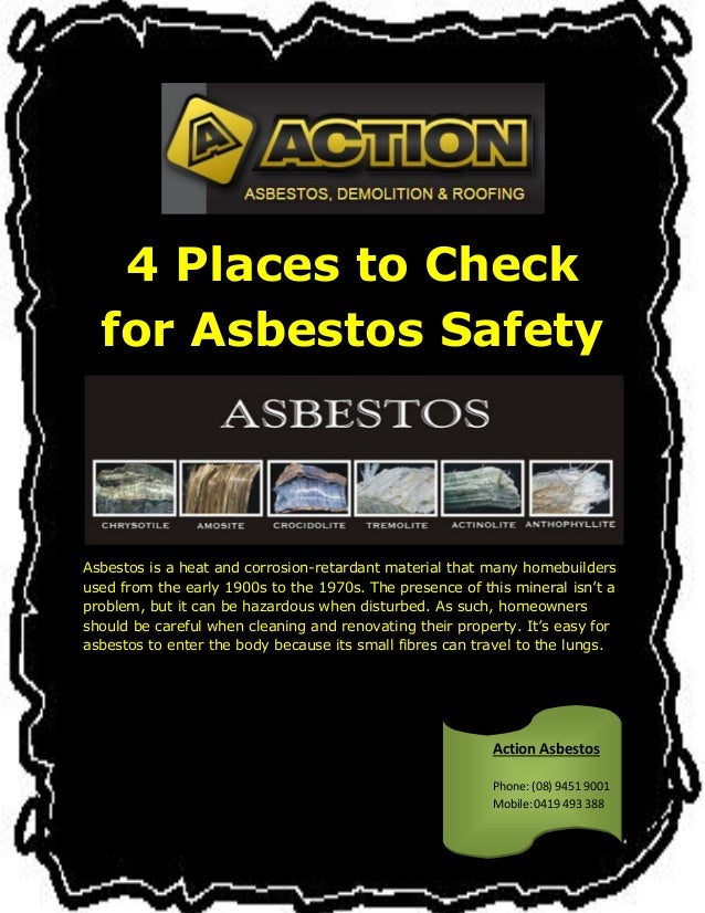 4 Places to Check for Asbestos Safety