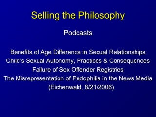 Selling the PhilosophySelling the Philosophy
PodcastsPodcasts
Benefits of Age Difference in Sexual RelationshipsBenefits o...