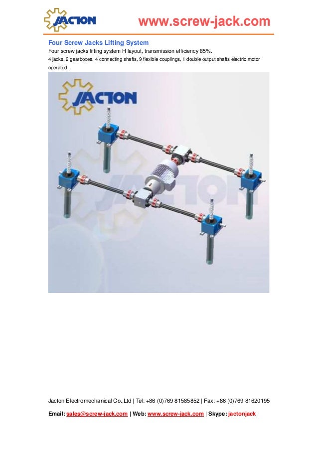 4 post screw lifting system, screw lift system, build system for elev…