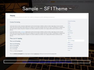 Sample - SF1Theme - 
https://github.com/tyoshikawa1106/Lightning-Apps-SF1Theme  