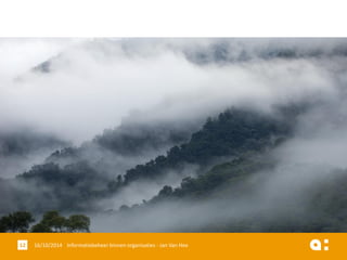 16/10/2014 Informatiebeheer 12 binnen organisaties - Jan Van Hee 
 