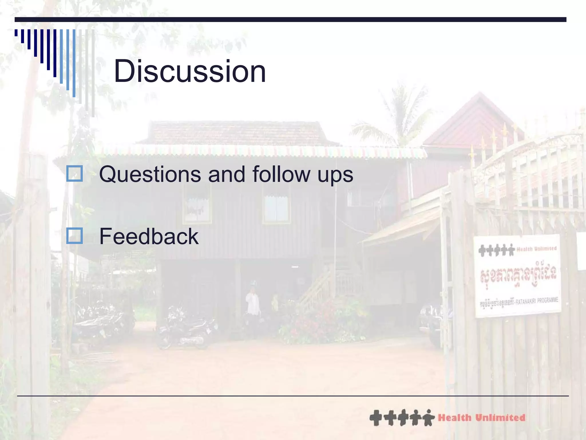 Discussion Questions and follow ups Feedback 