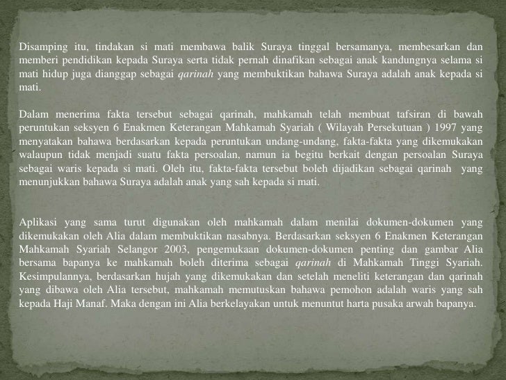 Definisi Dan Kepentingan Qarinah