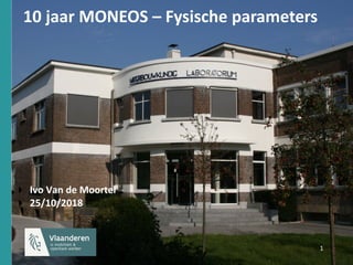 1 1
10 jaar MONEOS – Fysische parameters
Ivo Van de Moortel
25/10/2018
 