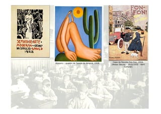 Capa da Revista Fon Fon, 1916. 
(Nosso Século - 1910/1930 - Abril 
22 
Cultural) 
Abaporu - quadro de Tarsila do Amaral, 1928. 
 