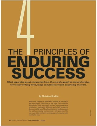 4 principles for enduring success
