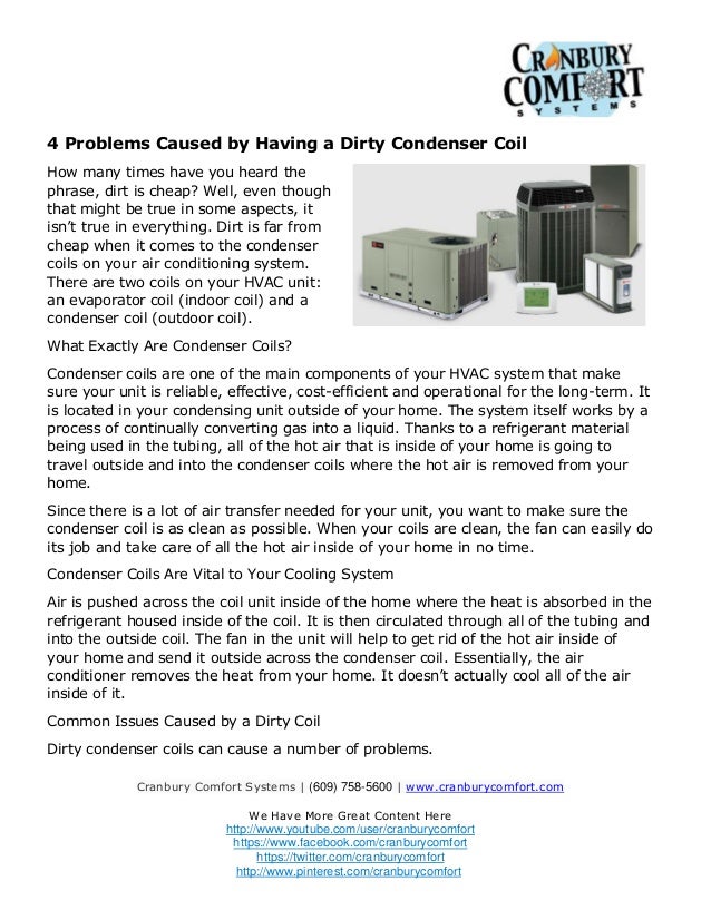 4 Problems Caused by Having a Dirty Condenser Coil
