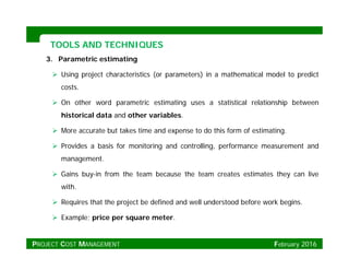 Predict Cost PMP_Project Cost Management | PDF