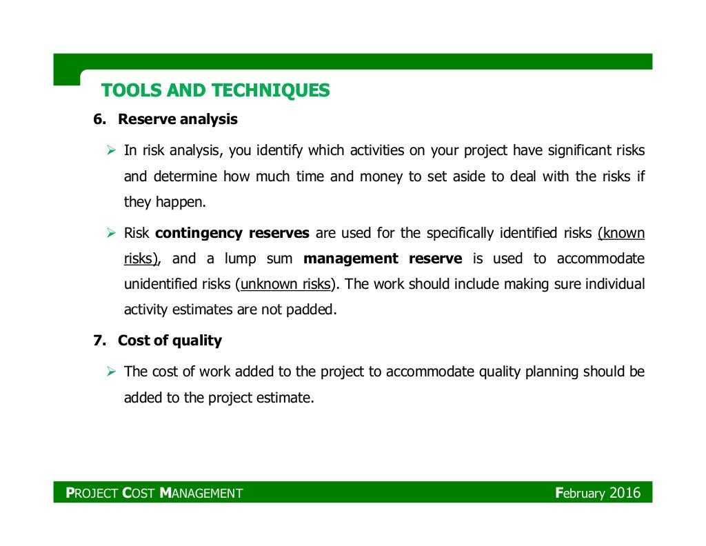 pmp cost management pmp cost management