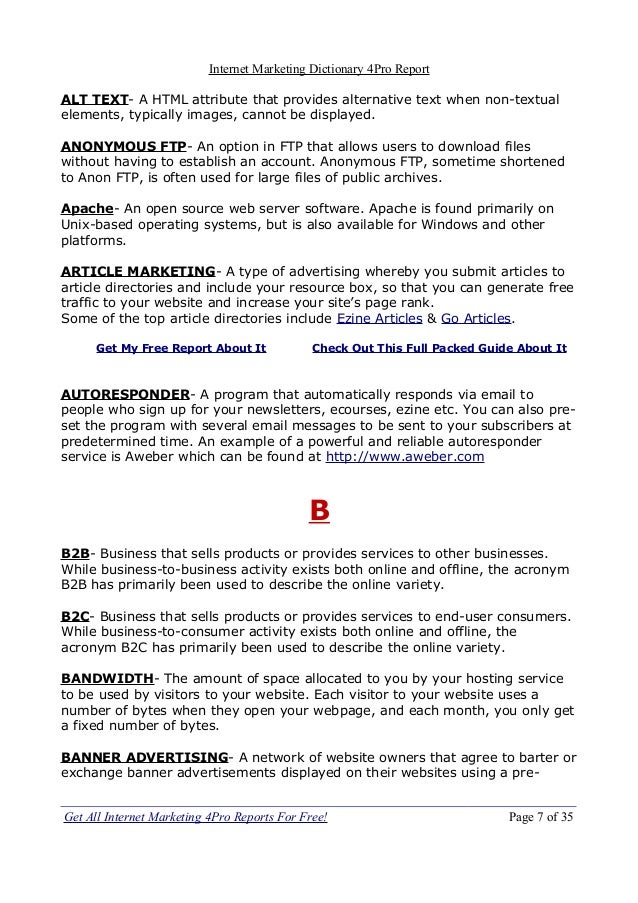 4 Proreportim Dictionary