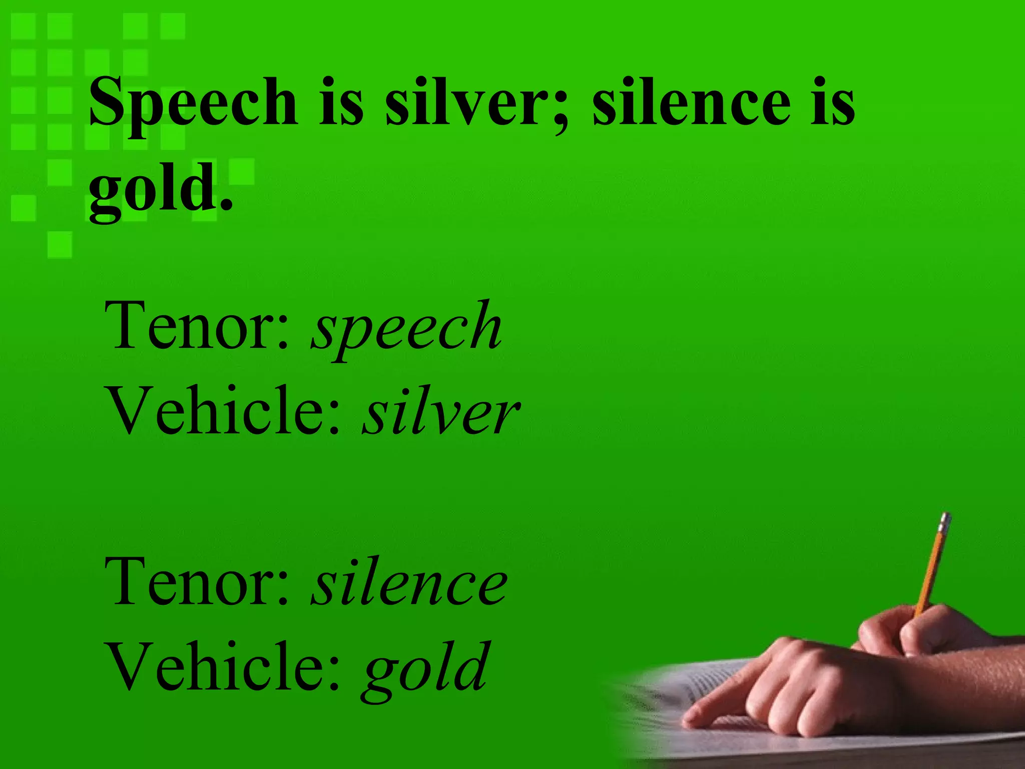 Eng7 proverb; metaphor | PPT