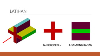 Gambar teknik proyeksi piktorial orthogonal dan perspektif | PPTX