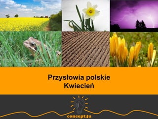 http://concept4u.eu/
Przysłowia polskie
Kwiecień
 