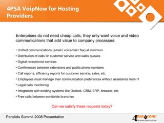 4PSA VoIPNow | PPT