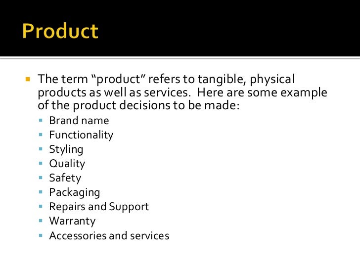 4 p s of marketing example