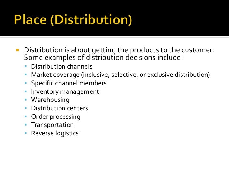 4 p s of marketing example