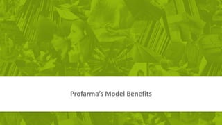 Profarma’s Model Benefits
 