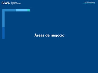 2016 Resultados
1 de febrero de 2017 / 23
Áreas de negocio
 