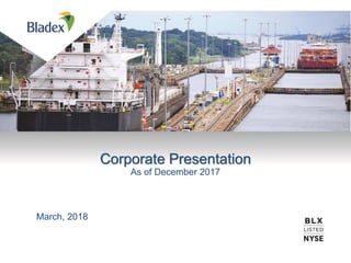 Corporate Presentation
As of December 2017
March, 2018
 