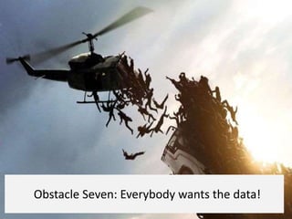 Obstacle Seven: Everybody wants the data!
 