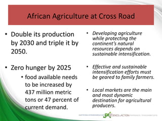Climate resilient agriculture in Africa | PPTX