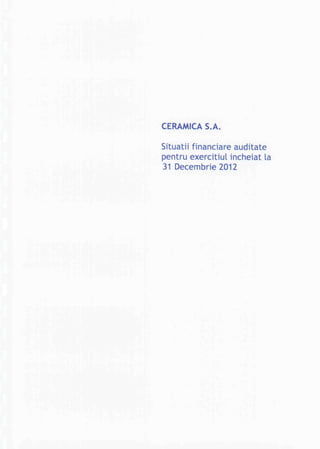 4 raport audit si situatii financiare 2012 ceramica