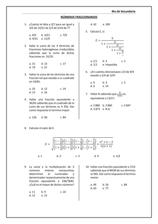 4 razonamiento matematico iiimestre sec 2016 4_to secundaria | PDF