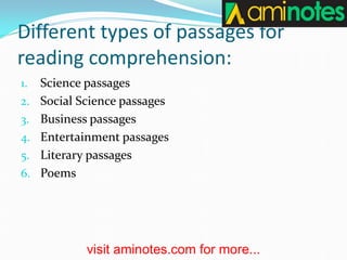 4 Reading Skills. Helps in oral exams of academics | PDF