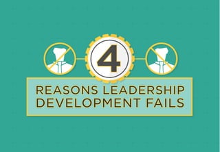 REASONS LEADERSHIP
DEVELOPMENT FAILS
4
 