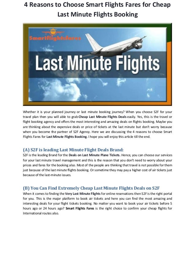 last minute one way flight deals