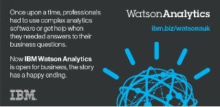 4 reasons why Watson Analytics can give your Business a Happy Ending