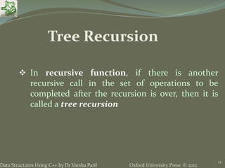 4. Recursion - Data Structures using C++ by Varsha Patil | PPTX ...