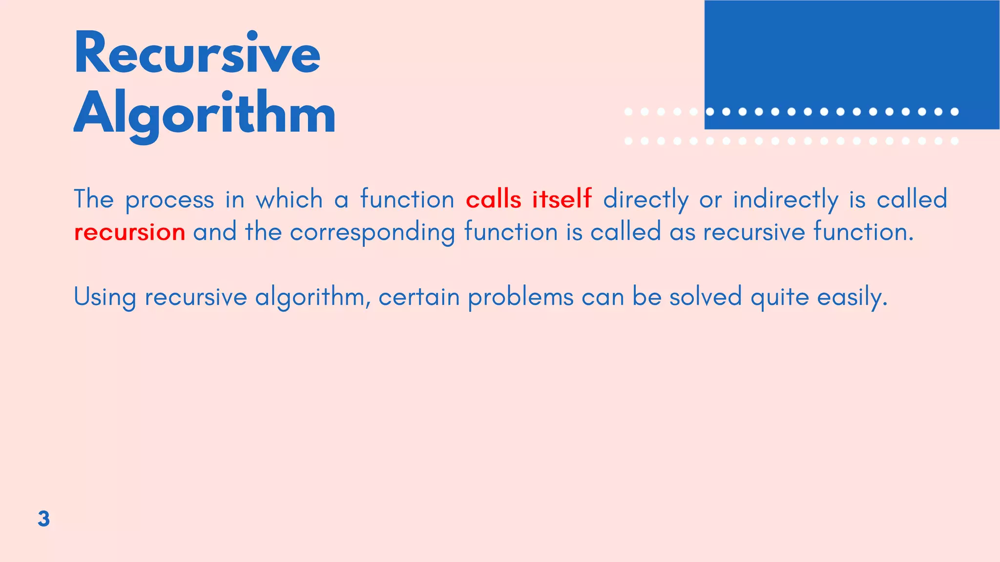 Algorithm and Programming II - 4. Recursive | PPT