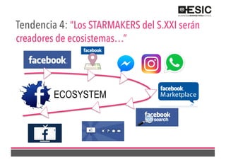 Tendencia 4: “Los STARMAKERS del S.XXI serán
creadores de ecosistemas…”
ECOSYSTEM
 