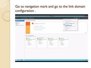 Go to navigation mark and go to the link domain configuration .  