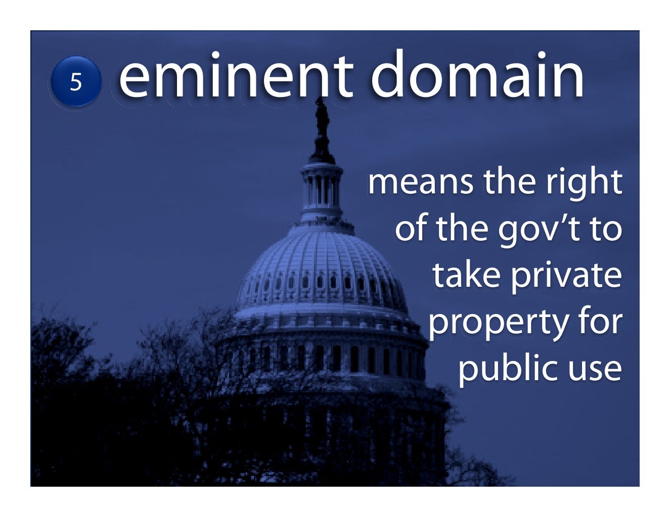 Rights of the Accused The 5th Amendment