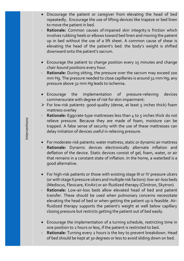 Nursing Goals For Impaired Skin Integrity Risk for impaired skin integrity Nursing Care Plan