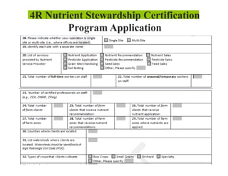 4 r nutrient stewardship certifcation | PDF