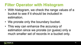Cardinality Histplot Cardinality Estimation through Histogram in Apache Spark 2.3 with Ron ...