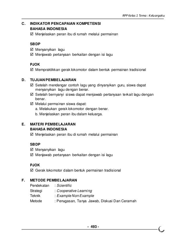 4 rpp kls 1 semester 1 keluarga