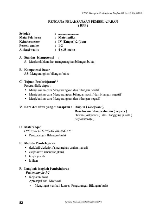 4 Rpp Matematika