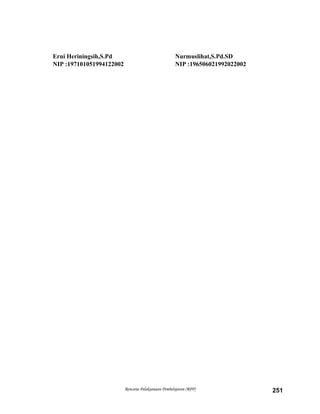 Erni Heriningsih,S.Pd Nurmuslihat,S.Pd.SD
NIP :197101051994122002 NIP :196506021992022002
Rencana Pelaksanaan Pembelajaran (RPP) 251
 