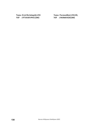 Nama :Erni Heriningsih,S.Pd Nama :Nurmuslihat,S.Pd.SD.
NIP :197101051994122002 NIP :1965060102022002
Rencana Pelaksanaan Pembelajaran (RPP)130
 